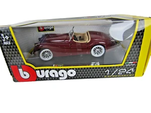 Burago Maßstab 1:24 18-22018 - Jaguar XK120 Roadster - burgund - Bild 1 von 7