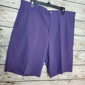 Pantalones cortos chinos de golf Callaway para hombre talla 38 púrpura 10" entrepierna frente plano - Imagen 1 de 7