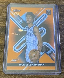 Naasir Cunningham 2022 Topps Finest Overtime Elite rifrattore arancione RC/25 #46 - Foto 1 di 2