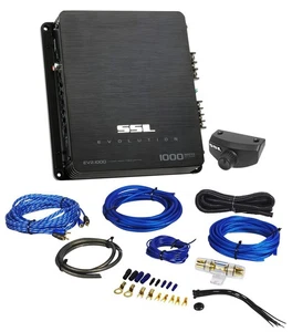 Sound Storm SSL EV2.1000 2-Channel Car Audio Amplifier 1000w Class A/B+Wire Kit - Picture 1 of 12