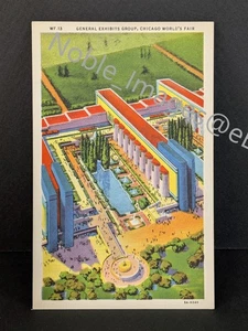 Jahrhundert des Fortschritts Allgemeine Ausstellungsgruppe Chicago Weltausstellung 1933 Postkarte - Bild 1 von 2