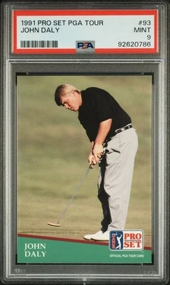 Juego profesional 1991 PGA TOUR #93 John Daly novato RC PSA 9 como nuevo (¡NUEVA LOSA!) Foto 1 de 2