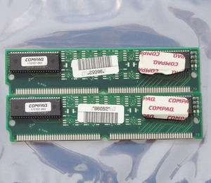 Set 2x COMPAQ 172707-002 4MB 8MB kit 70ns 72-pin SIMM non-parity FPM RAM - Bild 1 von 2