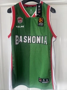 Rare Kelme Baskonia Team 20-21 Shirt Medium New - Imagen 1 de 7