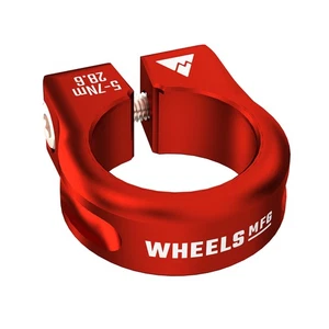 Wheels Mfg Bolt-On Seatpost Collar, 29.8mm, Red - Picture 1 of 1
