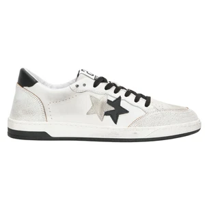 Scarpe 2Star Week Star Sneakers Uomo Pelle Bianco - Picture 1 of 7