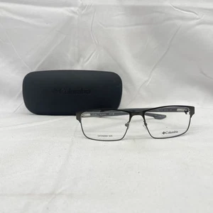 Columbia Mens Square Lightweight Demo Lens Eyeglasses C3003 Satin Gunmetal - Picture 1 of 16