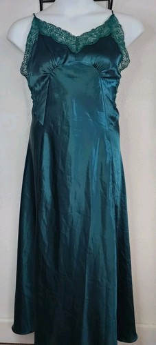 UNDERCOVER Maxi abito slip verde vintage etichetta oro Victorias Secret taglia media