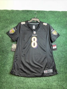 Women Nike Jersey Black QUATERBACK LAMAR JACKSON BALTIMORE RAVENS Size Large NFL - Picture 1 of 11