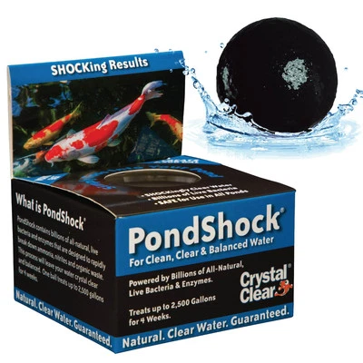 CrystalClear Pond Shock Ball Live Bacteria Enzymes Water Treatment 2500 Gallons - Image 1 of 4