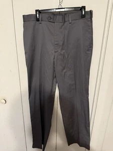 Pantaloni eleganti Perry Ellis Portfolio Folio Flex comodi elasticizzati grigi 34x32 - Foto 1 di 4