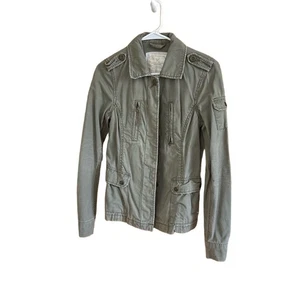 American Eagle Outfitters Womens Small Olive Green Utility Military Jacket - Picture 1 of 4