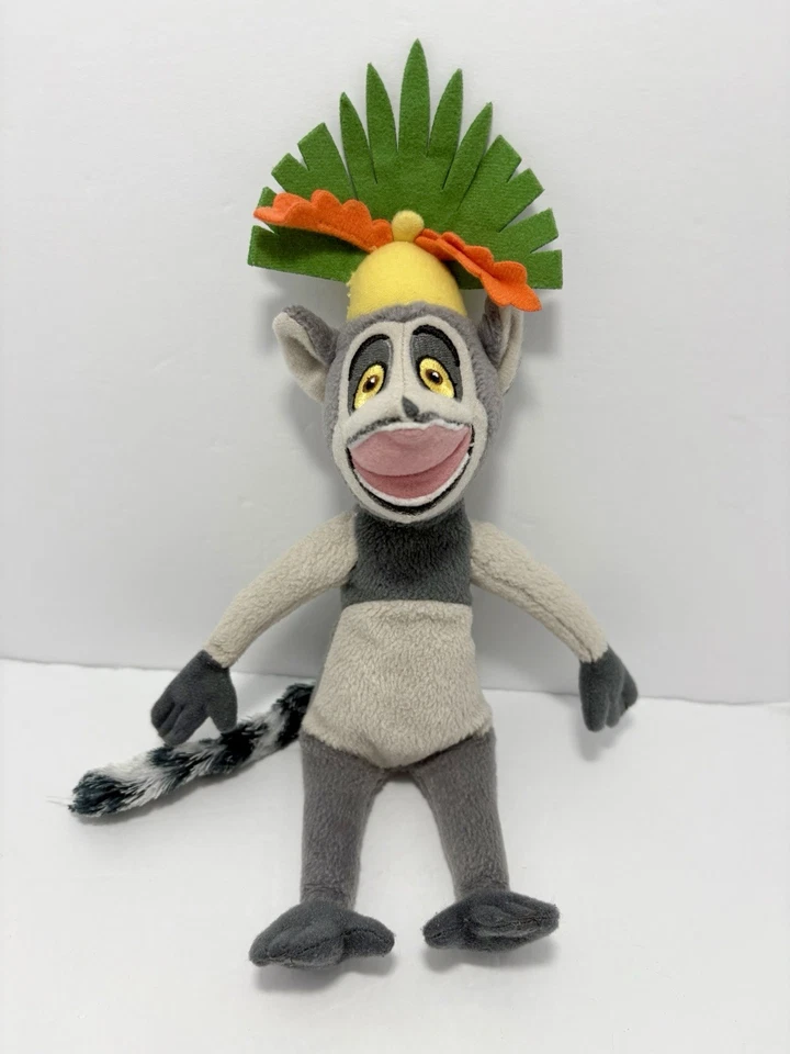 Peluche TY Beanie Babies The Penguins Madagascar - King Julien Lemur 2010 Foto 1 de 4