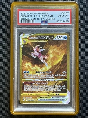 2023 SECRET #GG67 FULL ART/ORIGIN FORME PALKIA VSTAR PSA 10 - Image 1 of 4