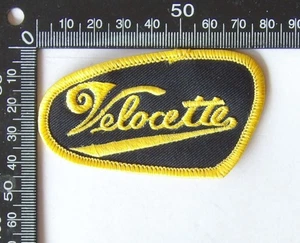 Vintage Velocette Motorcycles Souvenir Jacket Patch Woven Cloth Sew-On Badge - Picture 1 of 1