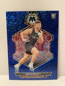 2024 Panini Mosaic - Blue Sparkle 67/96 SSP Washington Commanders Ben Sinnott - Picture 1 of 2