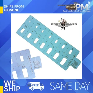 77Hélice PRP059 Rastreo y ENMASCARAMIENTO EN AEROSOL AERÓGRAFO PLANTILLA NO. 7 - Imagen 1 de 2