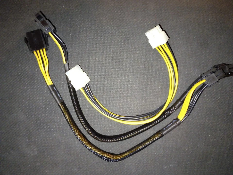 (3) CPU 8 Pin Power Extension Cable ATX 8 Female to 8(4+4) Male  - Image 1 of 1