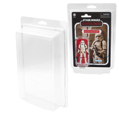 Aufbewahrungsbox Sammelbox Blister PVC für Star Wars Vintage Figuren 5x Morax®