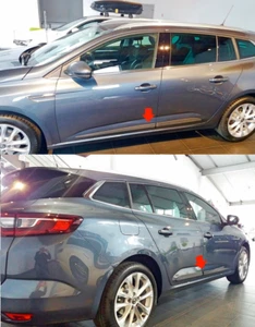 Protezioni porte fasce portiere 3D plastica nera per Renault Megane IV 2016- - Imagen 1 de 5