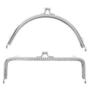 2 Stück Handarbeit Tasche Zubehör Griffe Handtasche Herstellung Geldbörse für - Bild 1 von 12