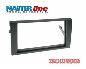 MASCHERINA AUTORADIO DUE DIN PER AUDI A4 DAL 2002 AL 2007. SENZA CORNICE INTERNA - Foto 1 di 3
