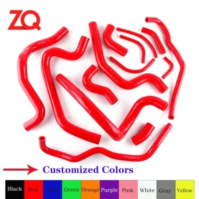 Красный комплект для шасси Toyota MR2 MK1 AW11 1984-1989 силиконовый шланг радиатора охлаждающей жидкости - Изображение 1 из 4