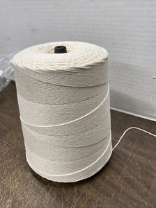 8 Ply Poly Cotton White String 2.5 Lb Cone Butcher or Store Twine - Picture 1 of 6