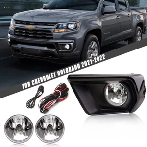 Front Bumper Fog Light Cover Switch Wiring Bulb Kit For Chevy Colorado 2021-2022 - Foto 1 di 11