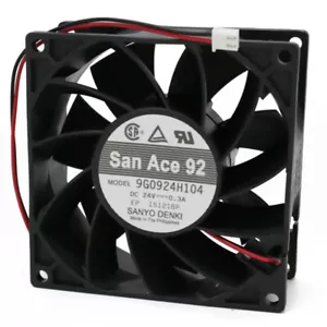 For SANYO San Ace92 9G0924H104 24V 0.3A cooling fan 2pin 4 Cabinet Server - Picture 1 of 2
