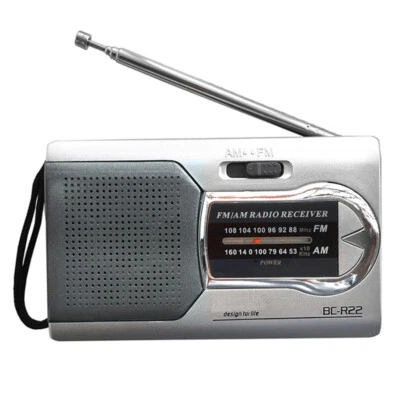 Travel AM FM Radio Battery Powered Mini Pocket Speaker Stereo Portable BC-R22 XY - Image 1 of 4