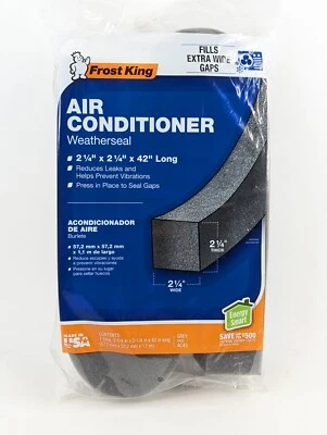FROST KING WINDOW AIR CONDITIONER WEATHER SEAL AC43H - GREY 2 1/4 X 42 8878472 - Image 1 of 3