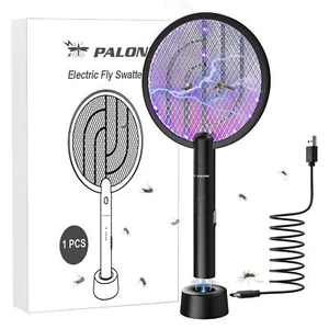 PALONE 2-in-1 Elektrische Fliegenklatsche 4000V mit UV-Licht  Insektenvernichter - Bild 1 von 20