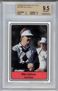 1990 DONRUSS MILLER PRESS GOLF PGA TOUR MIKE SULLIVAN BGS 9.5 HIGHEST GRADED - Picture 1 of 2