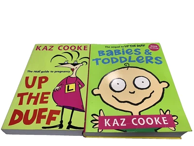 Up the Duff The Real Guide to Pregnancy Kaz Cooke & Kid Wrangling Book Mum life - image 1 of 4