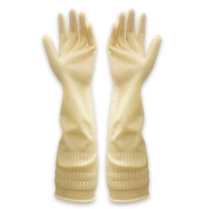 Rubber Waterproof Ultra Long Dishwashing And Cleaning Household Kitchen Gloves