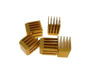 Small 9*9*12mm Heat Sink Top Mount - Golden - Pack of 5 - Picture 1 of 1