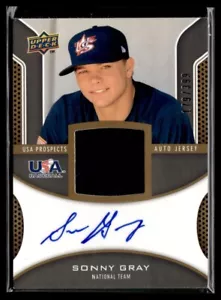 2009 Upper Deck USA Baseball Box Set Big Sigs Gold National Team Sonny Gray Auto - Picture 1 of 2