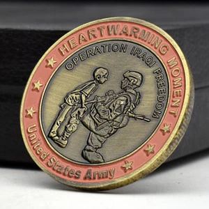 Operation Iraqi Freedom Coppery Medal American Army Saint Geogre Challenge Coin - Picture 1 of 12