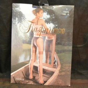 Pantimedias Florales Trasparenze Ninfea Look Negras Talla 3 Grandes -TR38 - Imagen 1 de 2