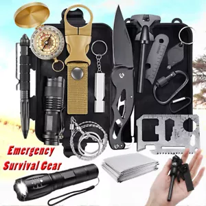 Equipo de emergencia al aire libre kit de supervivencia primeros auxilios camping senderismo táctico militar - Imagen 1 de 43