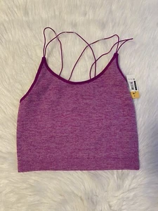No Boundaries Bra Women’s Juniors Size Medium Purple Wireless Strappy Cami - Picture 1 of 4