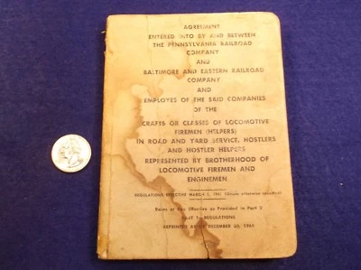 1965 REPRINT OF 1941 BOOK "PENNSYLVANIA RAILROAD & BALTIMORE & EASTERN RR" AGREE - Image 1 of 4