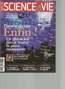 SCIENCE & VIE N°1084 THEORIE DU TOUT / QUE SAVEZ VOUS DE L'AIR / SAPIENS / ROBOT - Picture 1 of 1