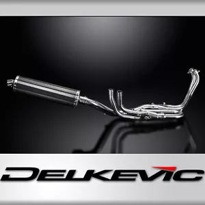 Honda VFR1200X Crosstourer 2012-2017 Full Exhaust 4-1 18" Oval Carbon Muffler - Foto 1 di 5
