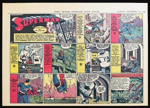 SUPERMAN Sunday Page #56 - GIANT ROBOTSS Saga termina - 24 de noviembre de 1940 - RARO - Imagen 1 de 6