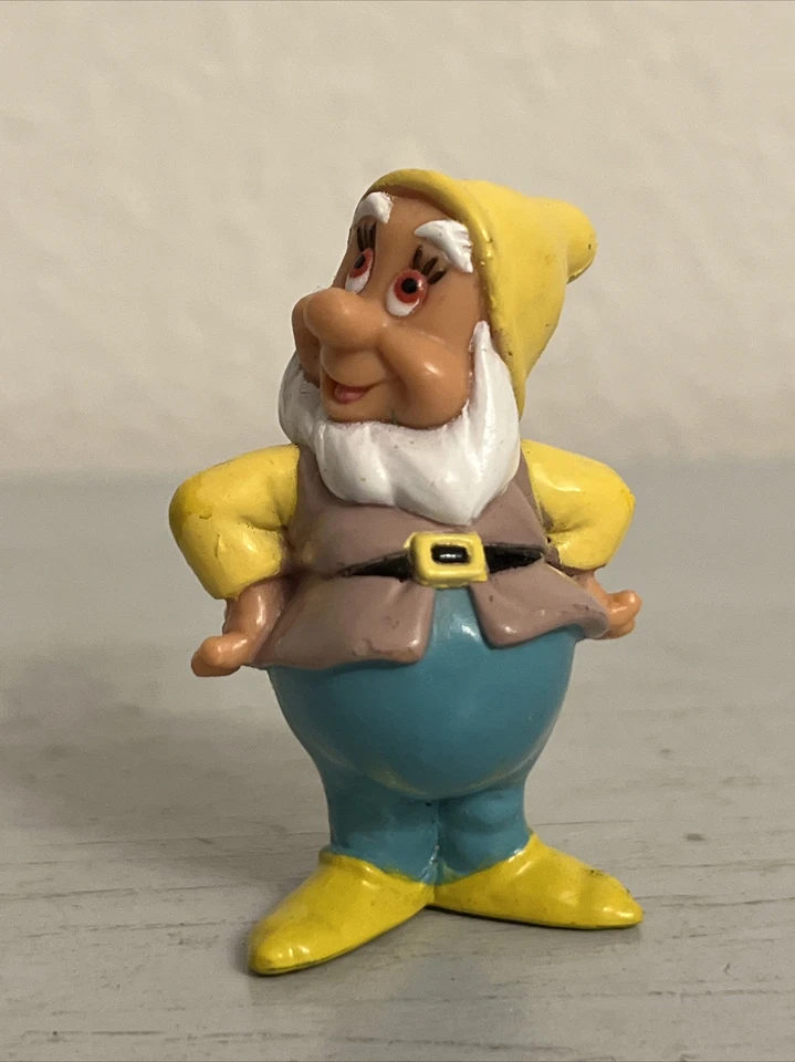 "Figura de acción de juguete de 2"" Happy Seven Dwarfs Disney de colección (1993)" Foto 1 de 4
