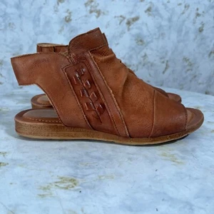 Sandalias informales Miz Mooz Flaire 38 para mujer talla 7,5 M de cuero marrón cómodas con cremallera - Imagen 1 de 13