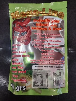 MEGALINA DESINTOXICA TUS INTESTINOS RIÑONES E HÍGADO 14 OZ 12/2028 LINAZA CACTUS Foto 1 de 3