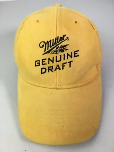Miller Beer Genuine Draft Yellow Baseball Hat Adjustable Acme Apparel - Picture 1 of 7